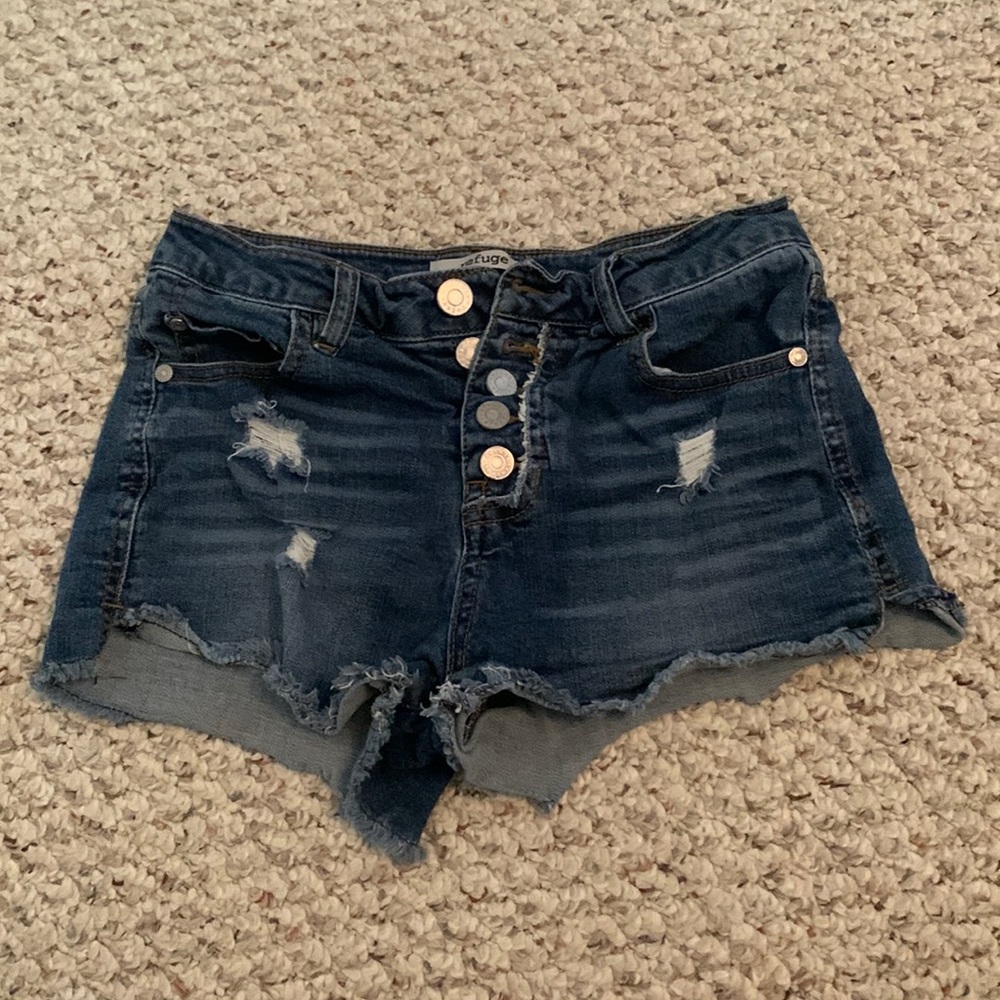 Refuge Distressed Jean Shorts